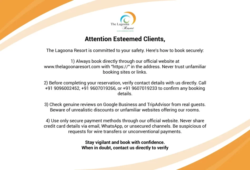 lagoona resort Securty banner